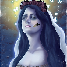 Corpse Bride : Técnicas digitales de retrato ilustrado. Un progetto di Illustrazione digitale di Mr. Rabbit - 26.09.2019