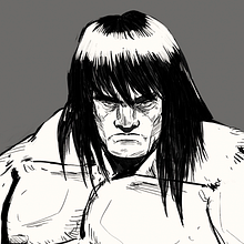 Mi Proyecto del curso: Conan el barbaro. Un progetto di Design, Illustrazione tradizionale e Illustrazione digitale di Juan Pablo Barros - 26.09.2019