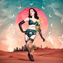 Ejercicio Photoshop : Dita Von Theese. Collage project by Byron Flores - 09.26.2019