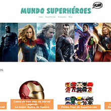 Desarrollo de tienda online y SEO - Mundo Superhéroes. Un progetto di Web development e Web design di Pol Forns Montaner - 01.11.2018