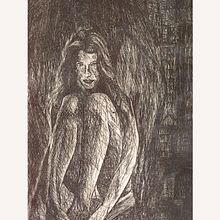 Todos somos Ángeles. De nada nos sirven las Alas. Etching Engraving, 2003. Drawing, Artistic Drawing, and Screen Printing project by Jose Luis Rubio-Tamayo - 11.16.2003