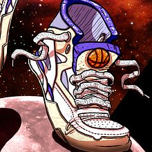 ''Be on ma shoes fella''. Un proyecto de Dibujo, Ilustración tradicional e Ilustración digital de Rojo Martínez - 27.09.2019