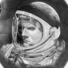 Neil Armstrong. Un progetto di Illustrazione tradizionale di Martin Molina - 20.07.2019
