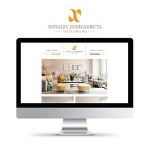 Identidad Visual, Web. Natalia Zubizarreta Interiorismo. Un proyecto de Br, ing e Identidad, Diseño de logotipos, Diseño gráfico y Diseño Web de Kënsla - 30.03.2018