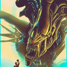 Aliens. Un proyecto de Diseño de carteles e Ilustración tradicional de Cristian Eres - 30.09.2019