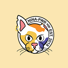 NINA PWR . Embroider, Br, ing, Identit, Digital Illustration, Vector Illustration, and Screen Printing project by alakran538 - 09.30.2019