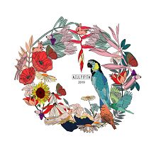 Pattern design 2019. Graphic Design, Printing, and Vector Illustration project by Estefanía Sánchez - 10.01.2019