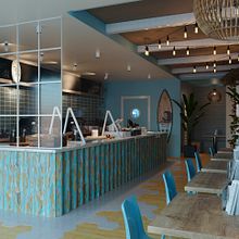 Tasty Poke Galicia. 3D, Architecture, Digital Architecture, Interior Architecture, Street Art, Fine Arts, Decoration, Design, and Fine-Art Photograph project by Luis Sosa Llopis - 10.02.2019