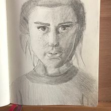 Mi Proyecto del curso: Retrato realista con lápiz de grafito. Traditional illustration project by Alexa Gomes - 10.02.2019