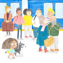 El Tren Blau. Un progetto di Illustrazione infantile di Mar Villar - 01.06.2019