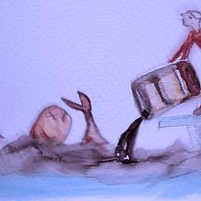 Dia 2.- Sin cerebro #inktober #inktoberDomestika #Inktober19. Watercolor Painting project by Zaida Olvera - 10.02.2019