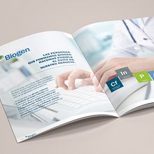 Biogen :: Dosier . % Cristina Fernández tarafından hazırlanan Tasarım, Grafik Tasarım, Ve Tasarım Yönetimi projesi - 12.10.2018