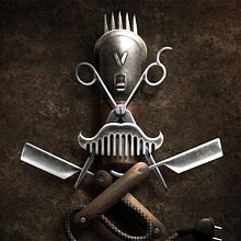 VOGA Barbershop . Ilustrație digitală de rickartist - 01.29.2019