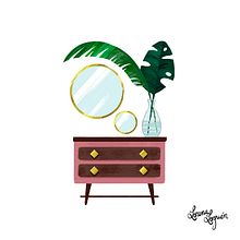 Diseño de props - "Mid Century Modern". Un projet de Art conceptuel, Design, Fabrication de mobilier et Illustration traditionnelle de Lorena Loguén - 02.07.2019