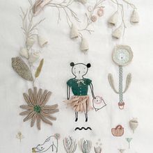Cómo bordar un jardín de dedaleras. Un progetto di Ricamo di Adriana Torres - 01.12.2017