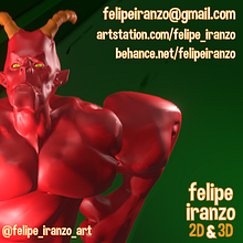 3D Modeling and 3D Animation of Time Demon by Felipe Iranzo. Animation, 3D Animation, Character Animation, Character Design, 3D Character Design, Video Editing, Traditional illustration, Digital Illustration, 3D Modeling, and Rigging project by Felipe Iranzo - 05.30.2019