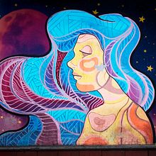 Intervención gráfica a mural de Acrylic Souls. Un progetto di Design, Graphic design, Fotografia, Illustrazione digitale e Ritocco fotografico di Yeimy Herrera - 09.10.2019