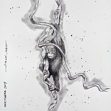 InktoberDomestika. Un projet de Dessin, Dessin artistique et Illustration traditionnelle de Jiram Gómez - 09.10.2019