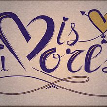 Mis amores, los secretos dorados del lettering. Un proyecto de Diseño gráfico de Yolanda López Carrillo - 10.10.2019