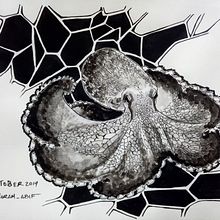 InktoberDomestika. Un projet de Dessin, Dessin artistique et Illustration traditionnelle de Jiram Gómez - 10.10.2019