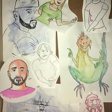 Mis últimos dibujos. Desenho projeto de Pedro Garre Pérez - 11.10.2019