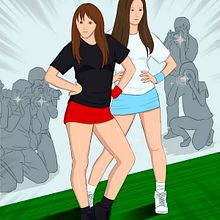 Devi and Roxy - Stars of fighter. Un projet de Dessin artistique , et Conception de personnages de Enrike Gonzalez - 11.10.2019