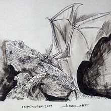 InktoberDomestika. Un projet de Dessin, Dessin artistique et Illustration traditionnelle de Jiram Gómez - 12.10.2019