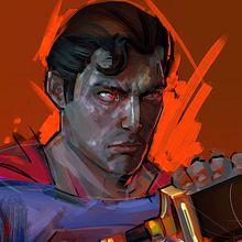 Bad Superman. Concept Art, and Digital Illustration project by Ismael Alabado - 10.13.2019