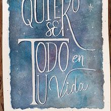 Mi Proyecto del curso: Caligrafía con pinceles de agua para principiantes. Calligraph project by Tatiana Peñuela - 10.14.2019