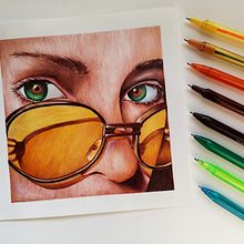 Last day of summer, dibujo a bolígrafo. Artistic Drawing, and Realistic Drawing project by Sara Medina Rodríguez - 09.05.2019