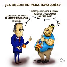 Mi Proyecto del curso: ¿Solución para Cataluña?. Comic, Creativit, Drawing, Digital Illustration, and Social Media project by Toni Vizcaíno - 10.15.2019