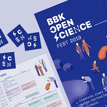 BBK OPEN SCIENCE Fest 2019. Br, ing, Identit, Graphic Design, and Web Design project by Clara Briones Vedia - 10.15.2019