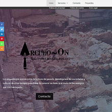 Archeo-On: empresa de Arqueología. Web Design project by Enrique Ruiz Prieto - 10.15.2019