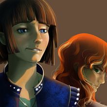 Ambrose & Kvothe. Character Design, Traditional illustration, and Digital Illustration project by Clara Santo Domingo - 10.15.2019