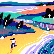 On my way home. Digital Illustration project by Rut Pedreño Criado - 10.15.2019