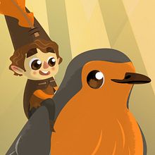 Duende de Otoño. Traditional illustration, Digital Illustration, Children's Illustration, and Vector Illustration project by Clara Santo Domingo - 10.15.2019