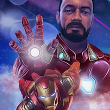 Retrato personalizado IRON MAN. Un progetto di Cinema, Disegno di ritratti, Disegno realistico, Illustrazione tradizionale, Illustrazione digitale e Illustrazione infantile di Oscar Martinez - 16.10.2019