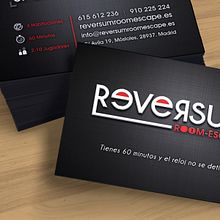 Logotipo, tarjeta de visita y flyers creados para Roomescape. Un proyecto de Br, ing e Identidad y Diseño gráfico de Beatriz Martos - 18.10.2016