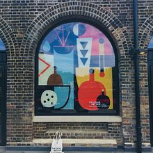 Coal Drops Yard • Londres King’s Cross  . Kolase, Dekorasi, Desain, Desain Interior, Ilustrasi tradisional & Ilustrasi Digital proyek oleh Helena Pallarés - 07.03.2019