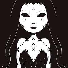 Dark Lady . % nina_silla tarafından hazırlanan Animas, on, Karakter Tasarımı, Geleneksel illüstras, Ve on projesi - 10.17.2019