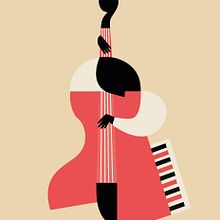 Festival Jazz Vitoria. Animation, 2D Animation, Art Direction, Design, Poster Design, Graphic Design, Traditional illustration, and Digital Illustration project by Helena Pallarés - 04.05.2019