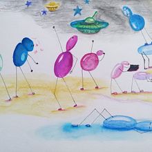 Mi Proyecto del curso: Dibujo y creatividad para pequeños grandes artistas. Projekt z dziedziny Trad, c i jna ilustracja użytkownika Irany Vera - 17.10.2019