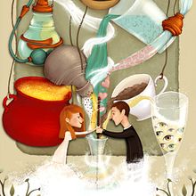POEMA ILUSTRADO "Poció de l'instant infinit". Traditional illustration, Digital Illustration, and Watercolor Painting project by Ana Beatriz Reina Rojas - 10.17.2019