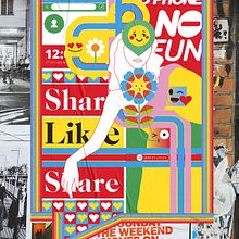 Posters. Street Art, Traditional illustration, and Vector Illustration project by Silvia Gallart - 10.17.2019