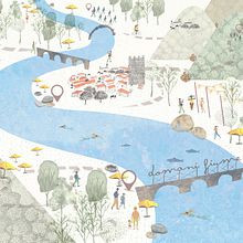 Domani fiume | Tomorrow river. Traditional illustration project by Andrea Lusignani - 10.11.2017
