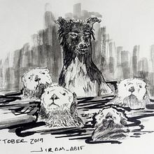 InktoberDomestika . Un projet de Dessin, Dessin artistique et Illustration traditionnelle de Jiram Gómez - 18.10.2019