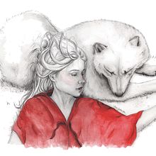Caperucita roja y el lobo "feroz" Ein Projekt aus dem Bereich Bleistiftzeichnung, Traditionelle Illustration und Aquarellmalerei von Verónica Gallardo - 19.10.2019