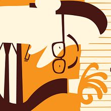Bill Evans. Traditional illustration, and Vector Illustration project by Pedro Meca - 10.19.2019
