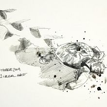 InktoberDomestika . Un projet de Dessin, Dessin artistique et Illustration traditionnelle de Jiram Gómez - 20.10.2019