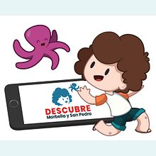 App Descubre Marbella. Traditional illustration, Digital Illustration, and Children's Illustration project by Mamen Aran Cerezo - 10.21.2014